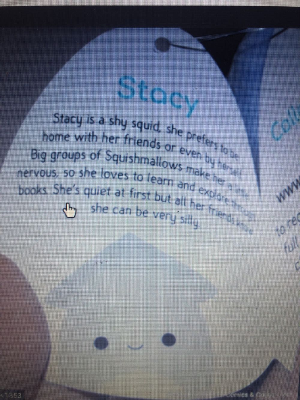 8” Valentine’s Stacy  plush collectible - Main Image 2