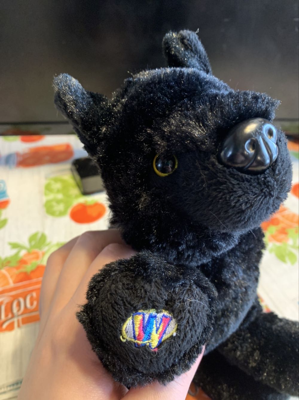Webkinz Black Wolf  plush collectible - Main Image 2