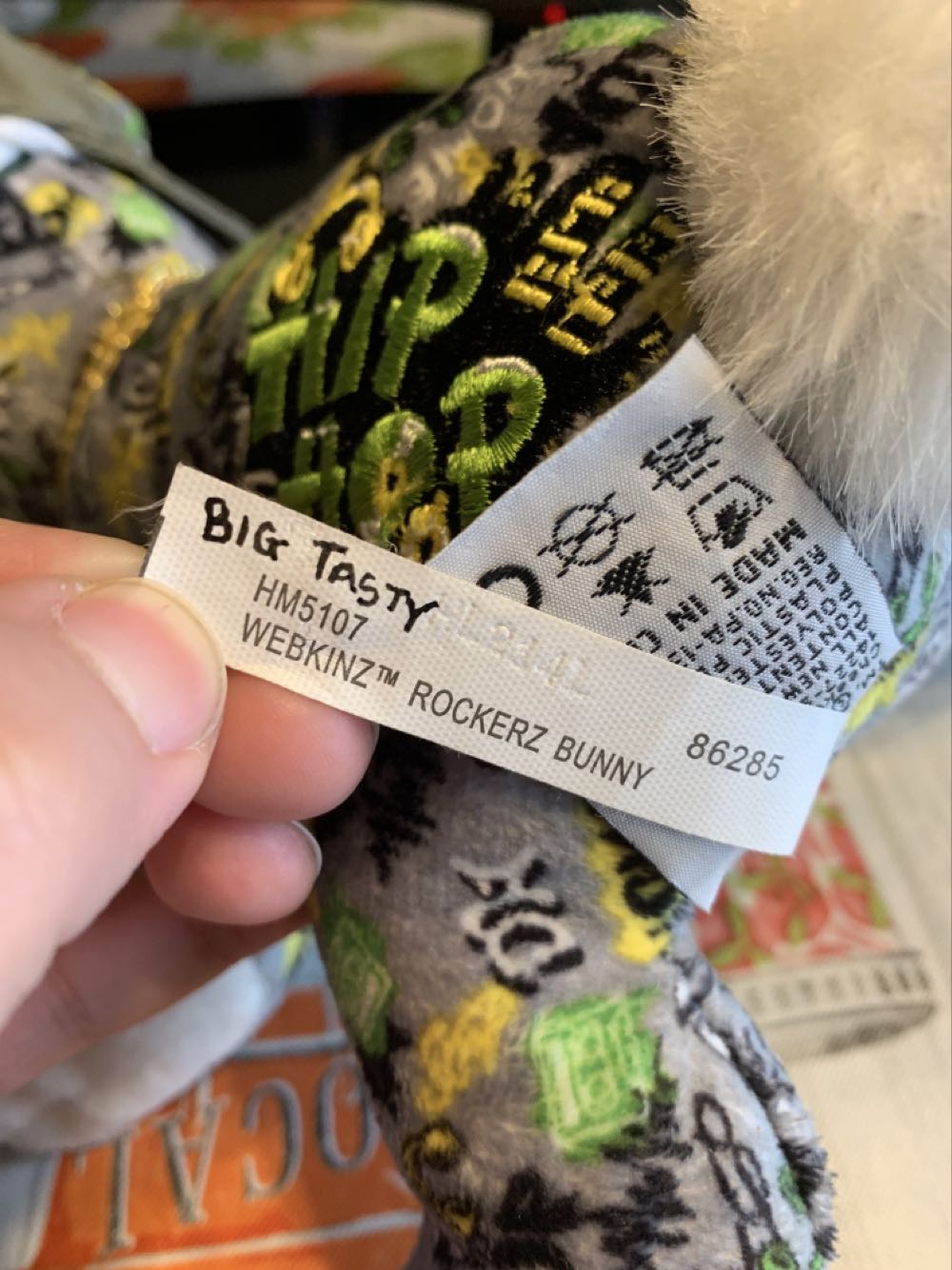 Webkinz Rockerz Bunny  plush collectible - Main Image 3