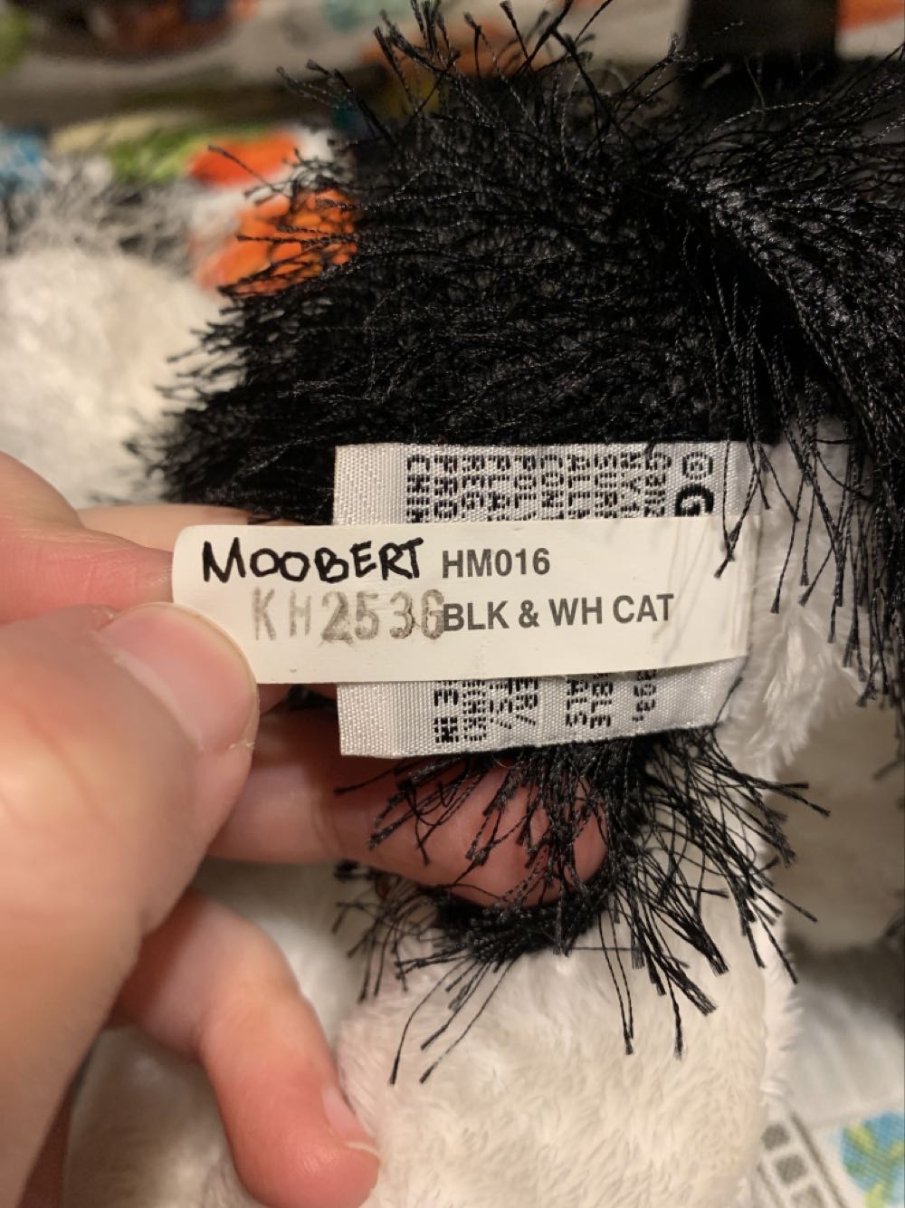 Black And White Cat  plush collectible - Main Image 3