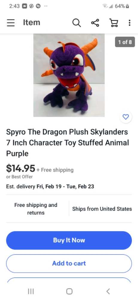 spyro Talking Plush   plush collectible - Main Image 2