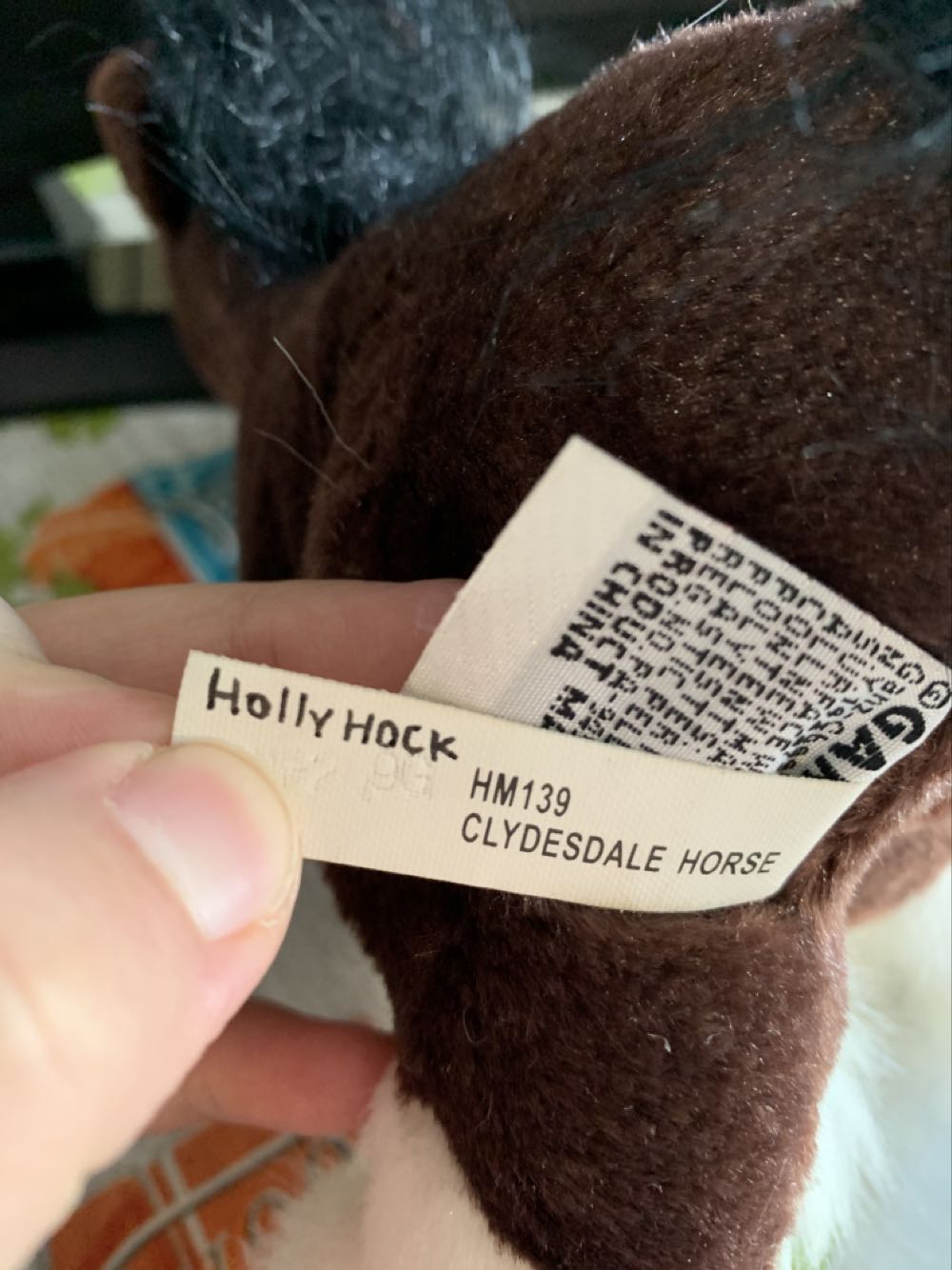 Webkinz Clydesdale Horse  plush collectible - Main Image 3