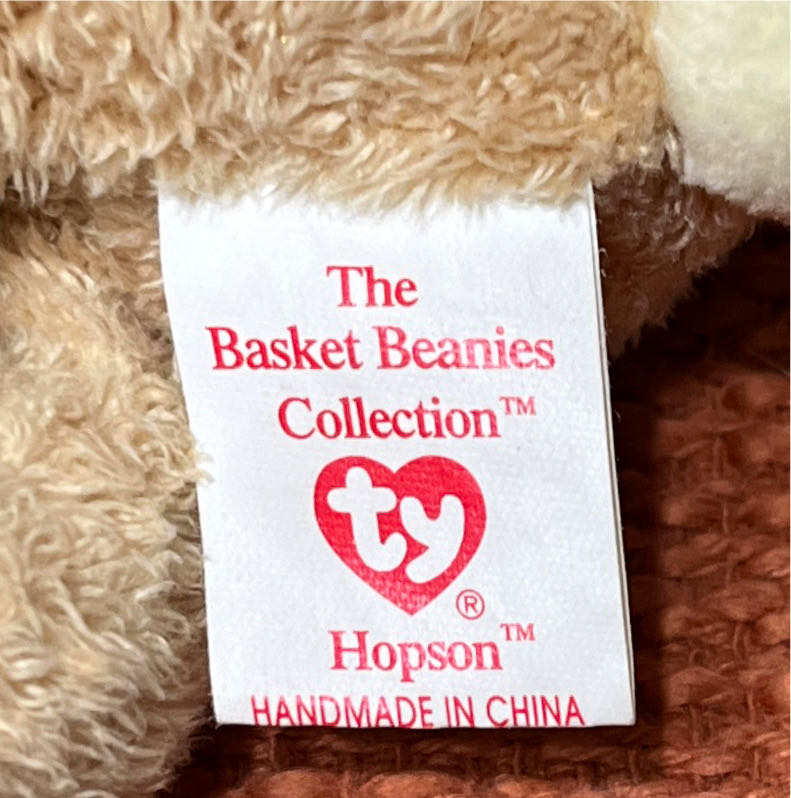 Basket Beanies - Hopson Bunny 🐇🐣  plush collectible [Barcode 008421351053] - Main Image 2
