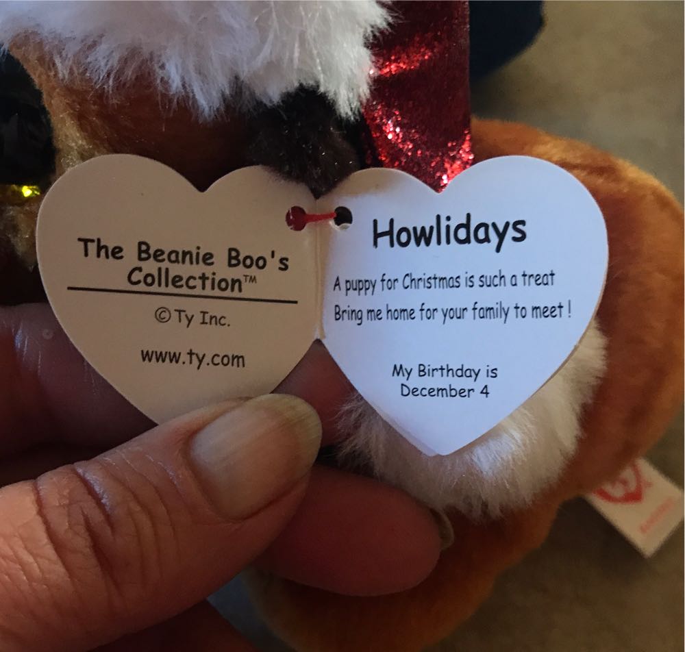 Howlidays: 2021 Ty Beanie Boos  (United States) plush collectible [Barcode 008421362400] - Main Image 2