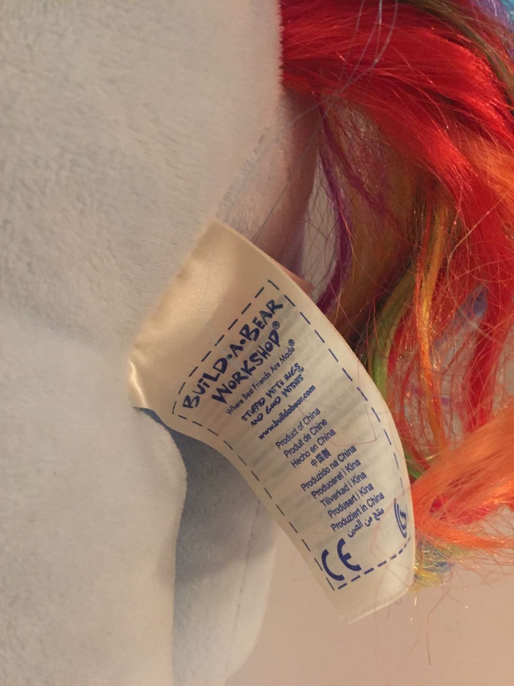 My Little Pony Rainbow Dash Build A Bear  plush collectible - Main Image 4