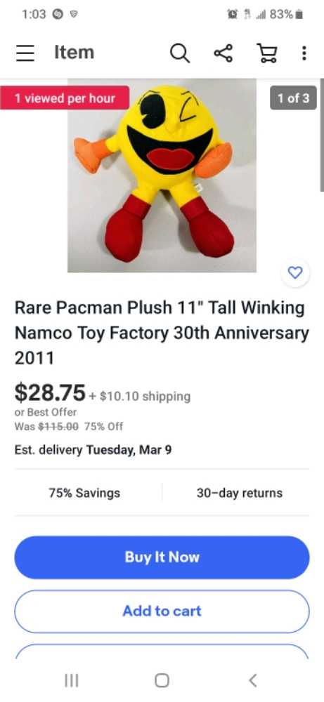 pacman   plush collectible - Main Image 2