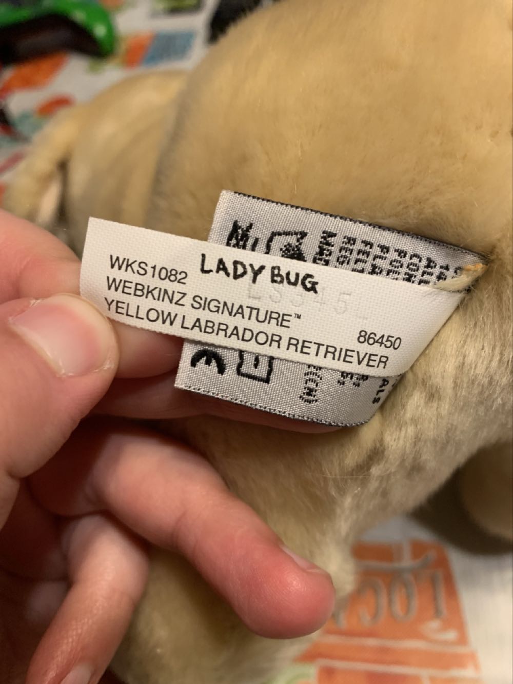 Webkinz Signature Yellow Labrador Retriever  plush collectible - Main Image 3