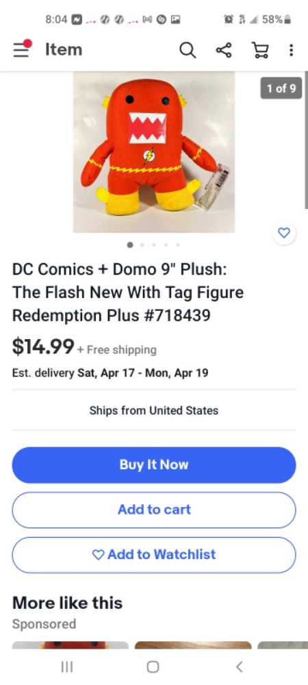 domo flash  plush collectible - Main Image 2