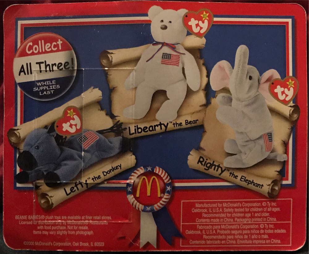 McDonald’s Liberty The Bear Teenie  (United States) plush collectible - Main Image 2
