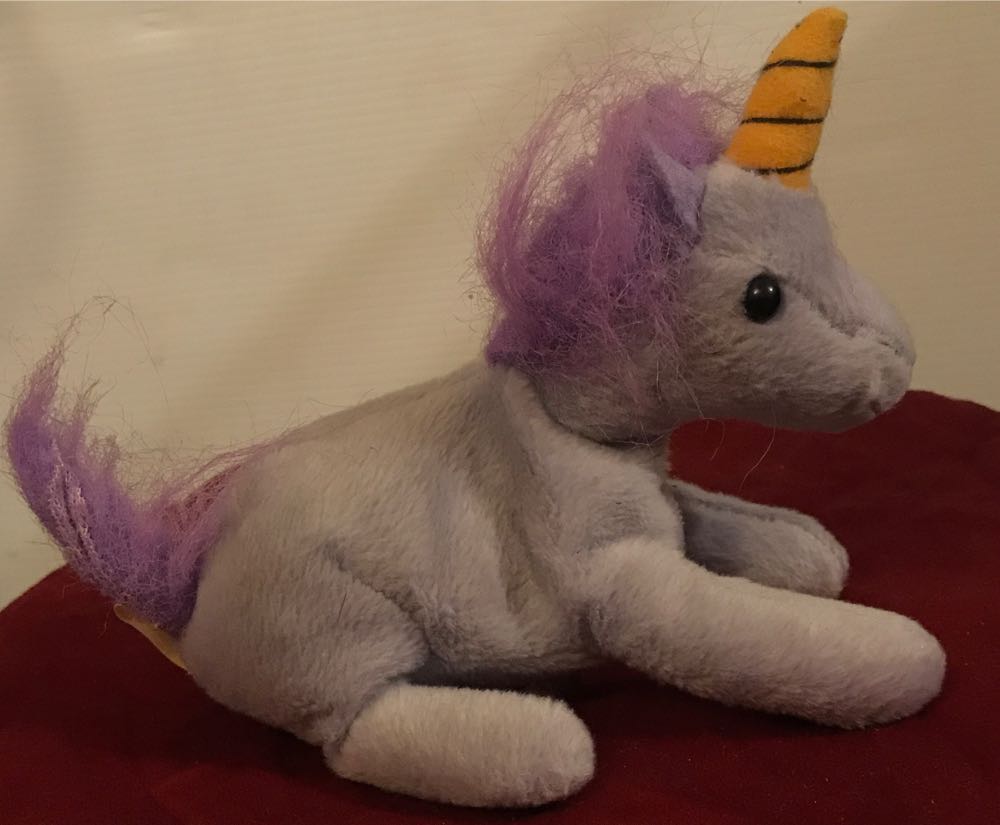 Athena Purple Unicorn/Pegasus Claire’s   plush collectible - Main Image 2