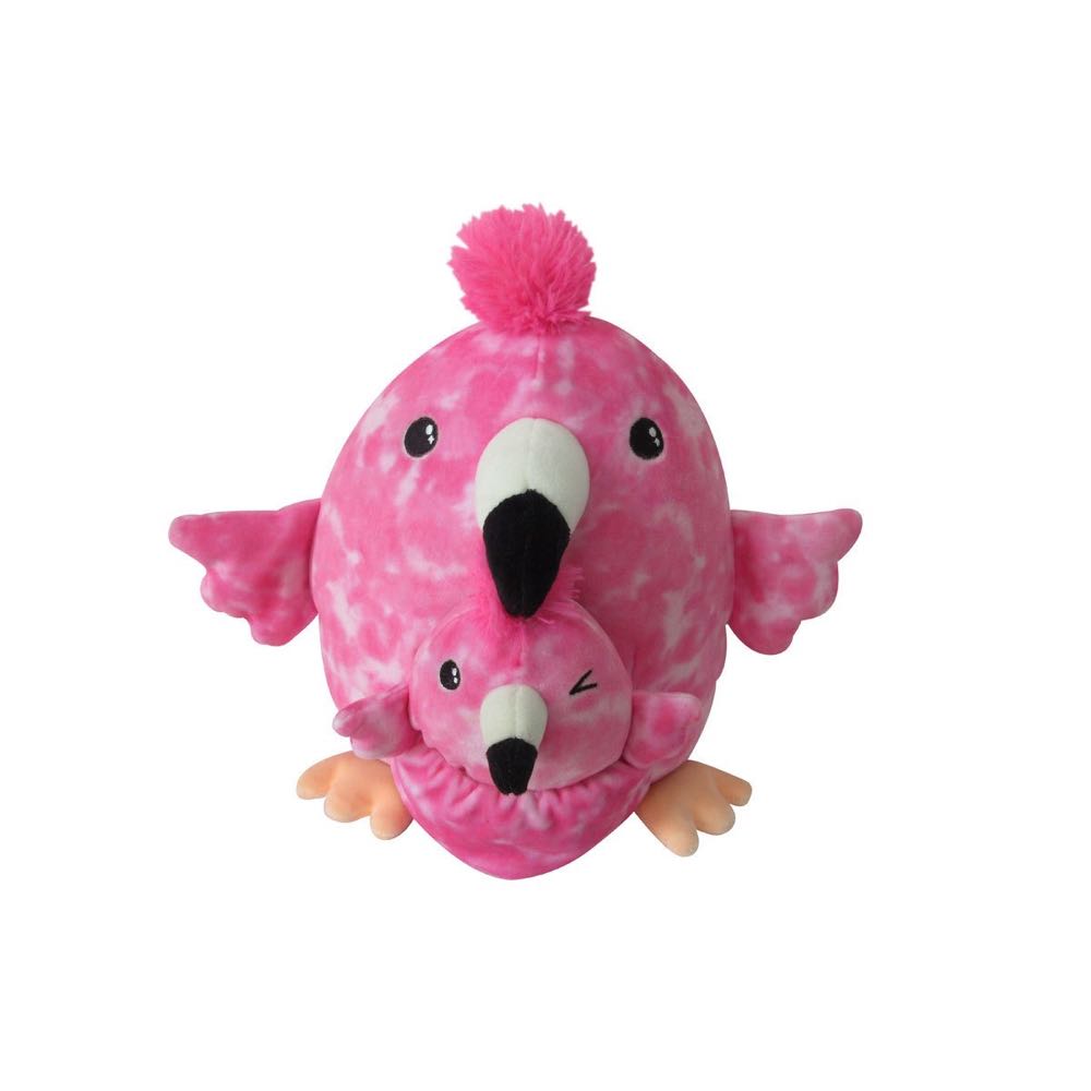 Miley The Flamingo Mummy And Baby 8” Squishmallow  plush collectible [Barcode 734689731565] - Main Image 1