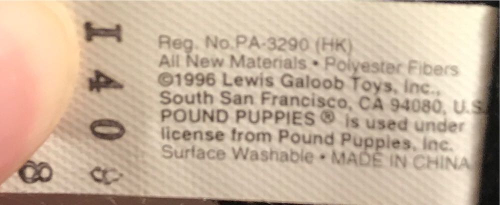 Sally, G96-6.5PB0-BK  plush collectible - Main Image 3