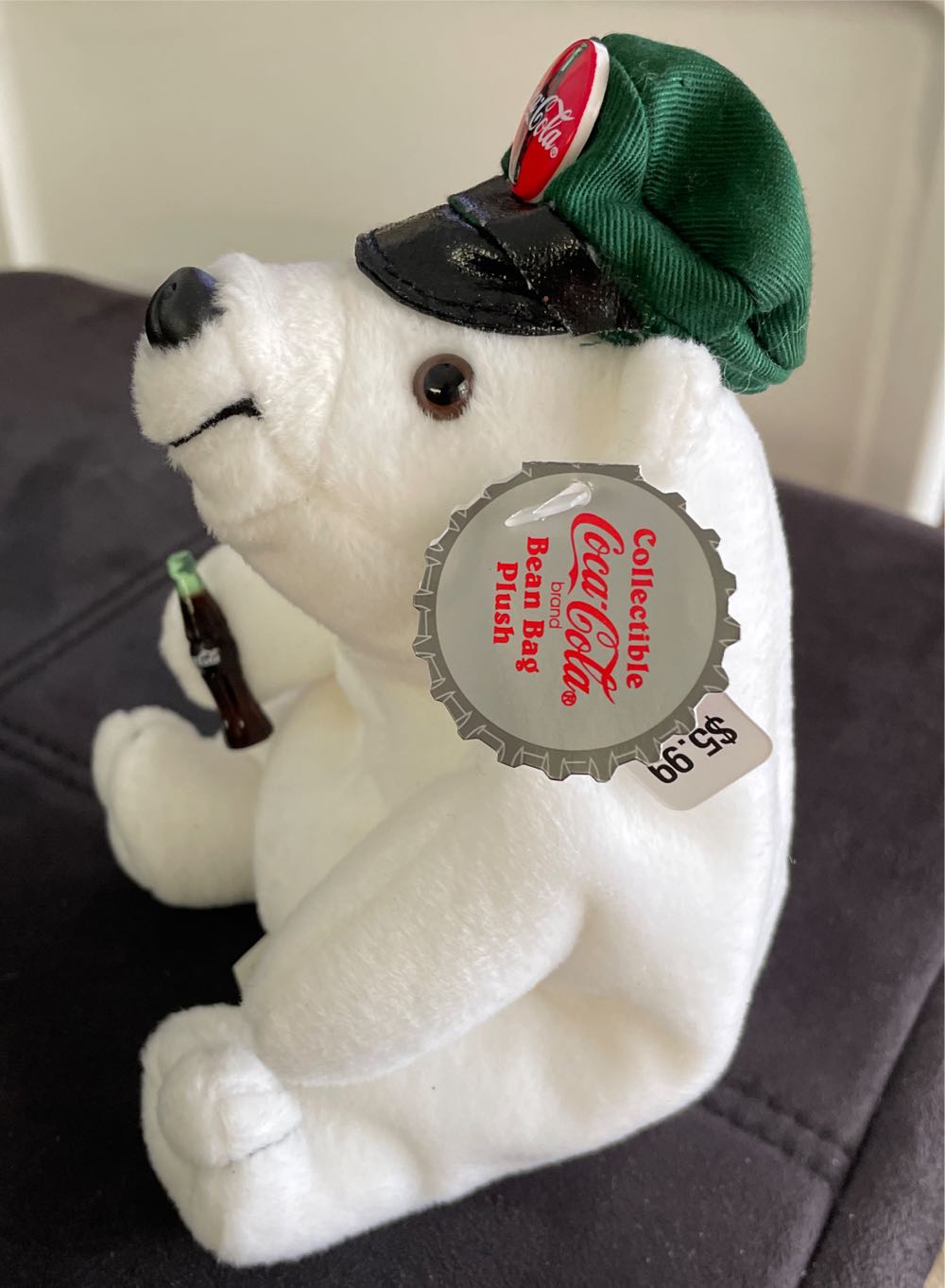 COCA-COLA Polar Bear in Driver’s Cap.  715429981181  (United States) plush collectible [Barcode 715429981181] - Main Image 4