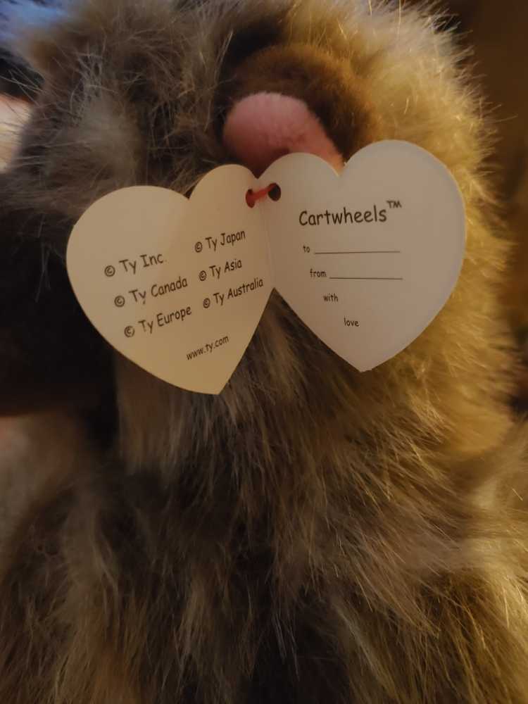 TY Cartwheels Monkey  plush collectible [Barcode 008421700066] - Main Image 3