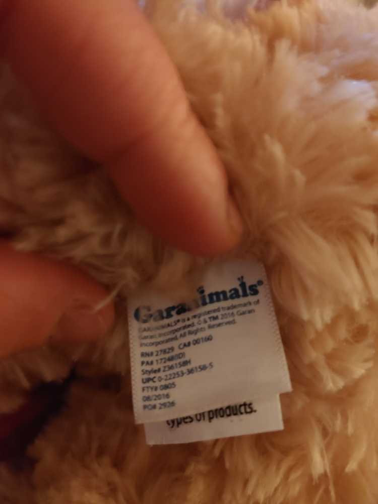 Dog With Bow  plush collectible - Main Image 2