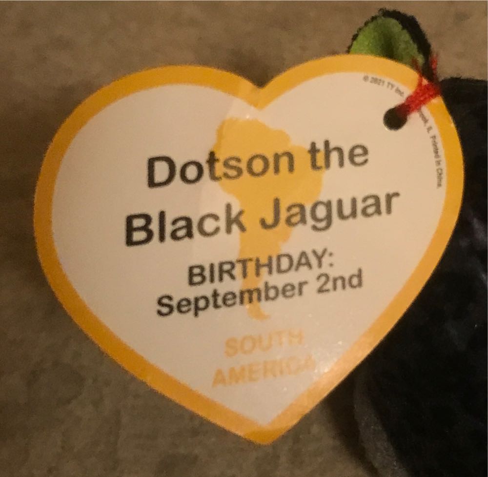 Dotson the Black Jaguar  (United States) plush collectible - Main Image 4