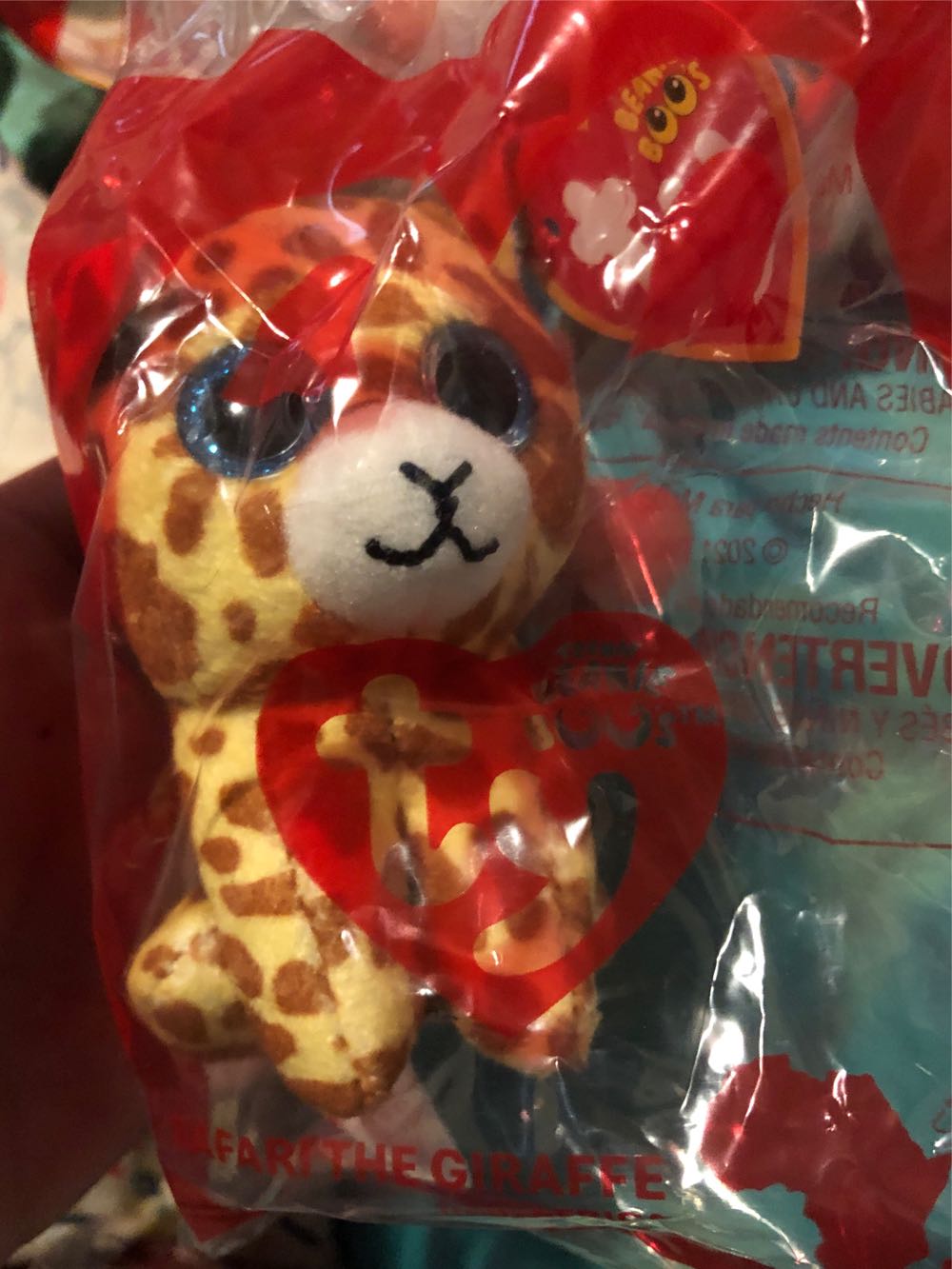 Safari The Giraffe (Teenie Beanie)  plush collectible - Main Image 1
