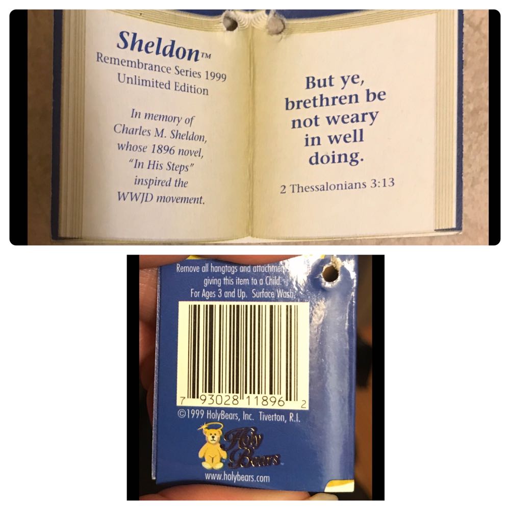 # Sheldon the Holy Bear  plush collectible [Barcode 793028118962] - Main Image 3