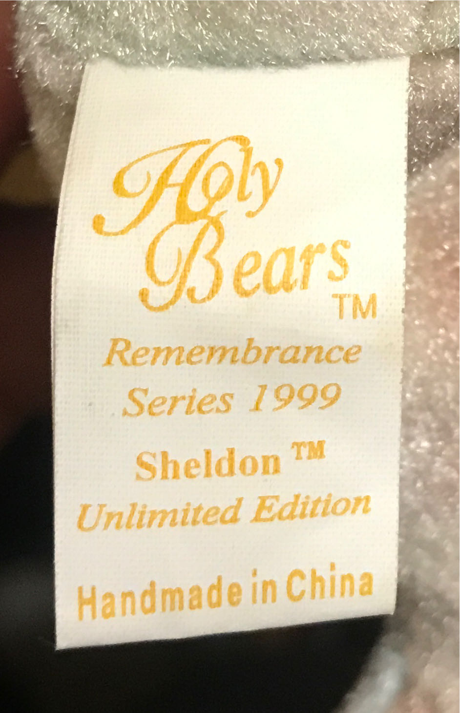 # Sheldon the Holy Bear  plush collectible [Barcode 793028118962] - Main Image 4