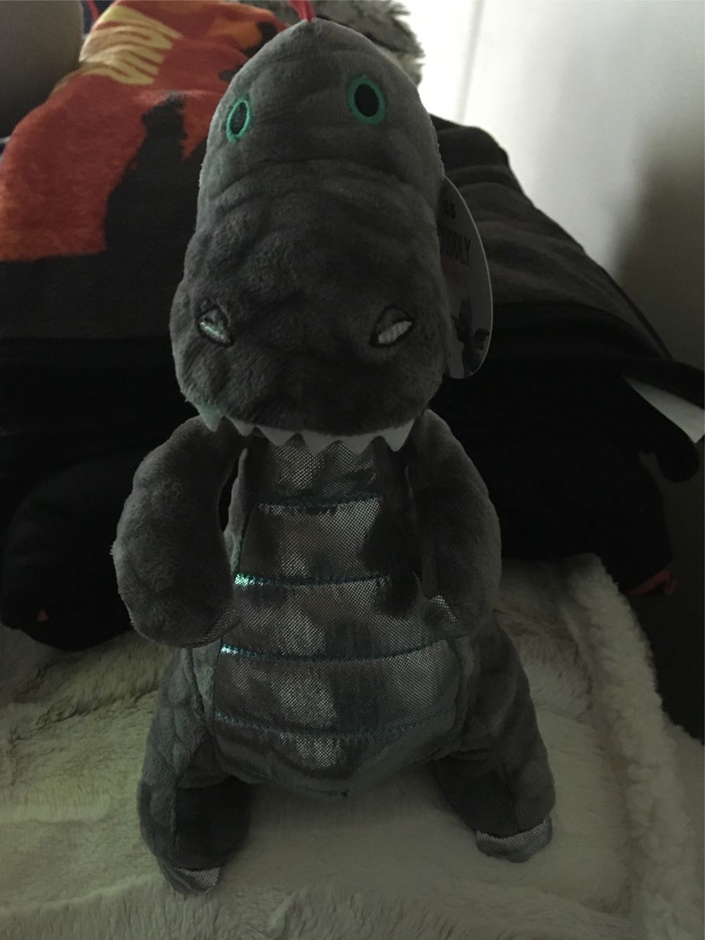 New 10” Metallic Dragon Dino Stuffed Animal  plush collectible [Barcode 1922346250071] - Main Image 2