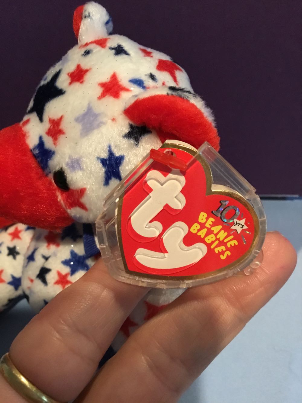 Red The Bear - Patriotic  (United States) plush collectible [Barcode 008421400003] - Main Image 2