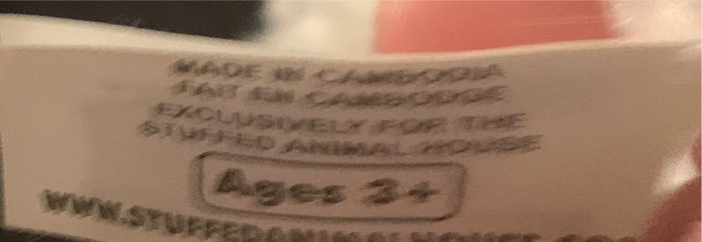 Shaw Teddy Bear White With Blue Logo Vest With Neck Tag  (Canada) plush collectible - Main Image 2