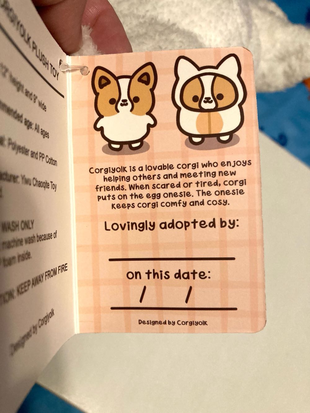 Corgi in Egg Costume  plush collectible - Main Image 4