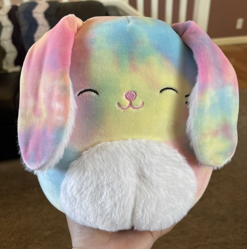 Kellytoy Squishmallows 8” Micky The White & Pink Unicorn W Sleepy Eyes Toy Stuffed Toy