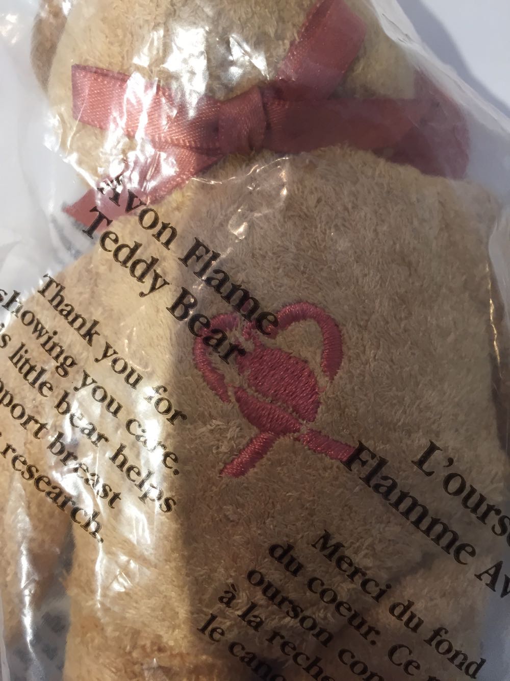 Avon Flame Teddy Bear  plush collectible - Main Image 3
