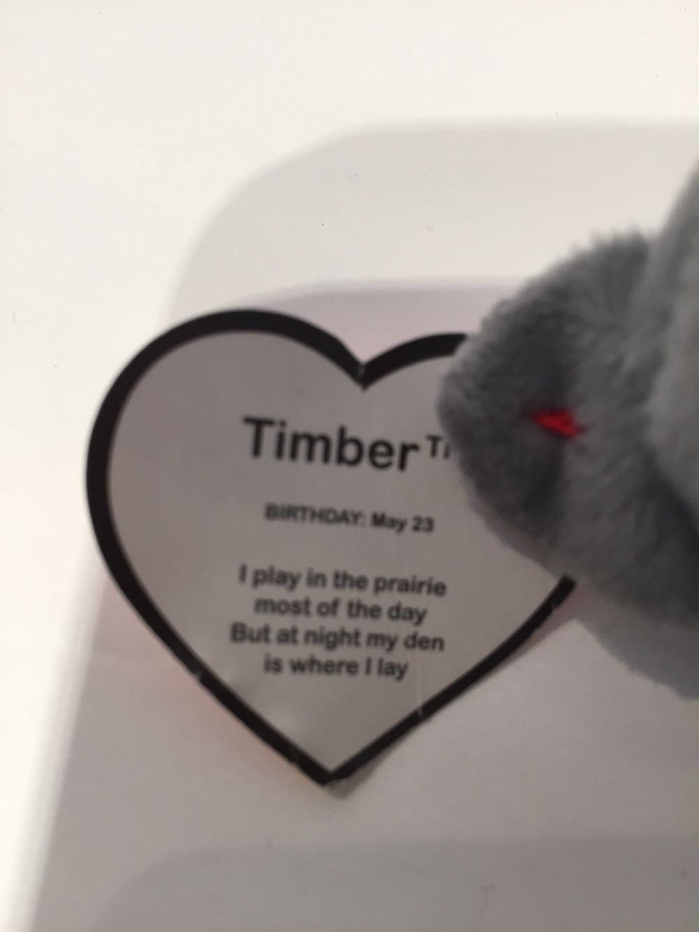 Timber the wolf  plush collectible - Main Image 2