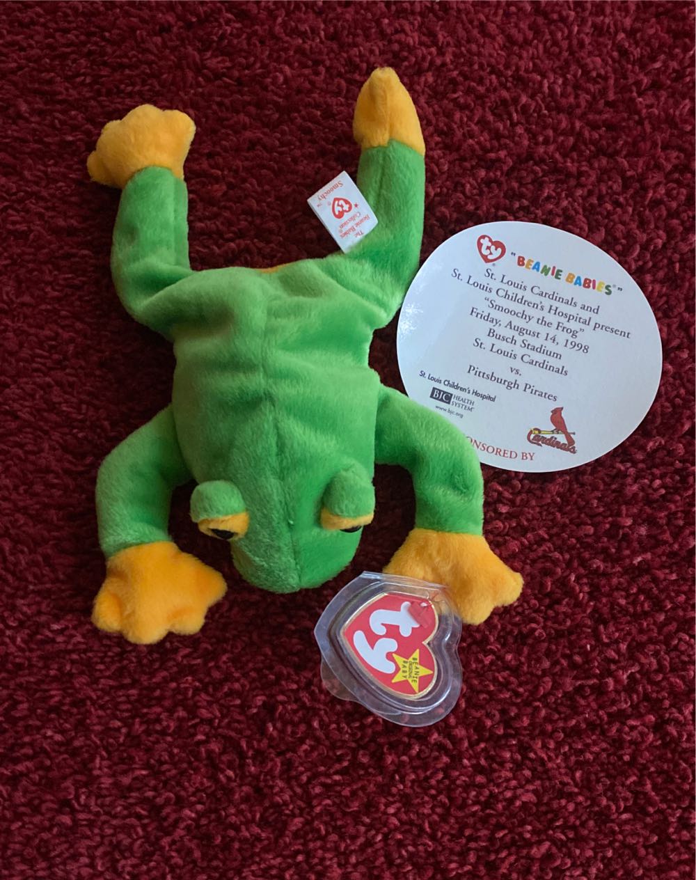 Ty Beanie Ballz Nfl New England Patriots Backpack Keychain Clip 3 Inches