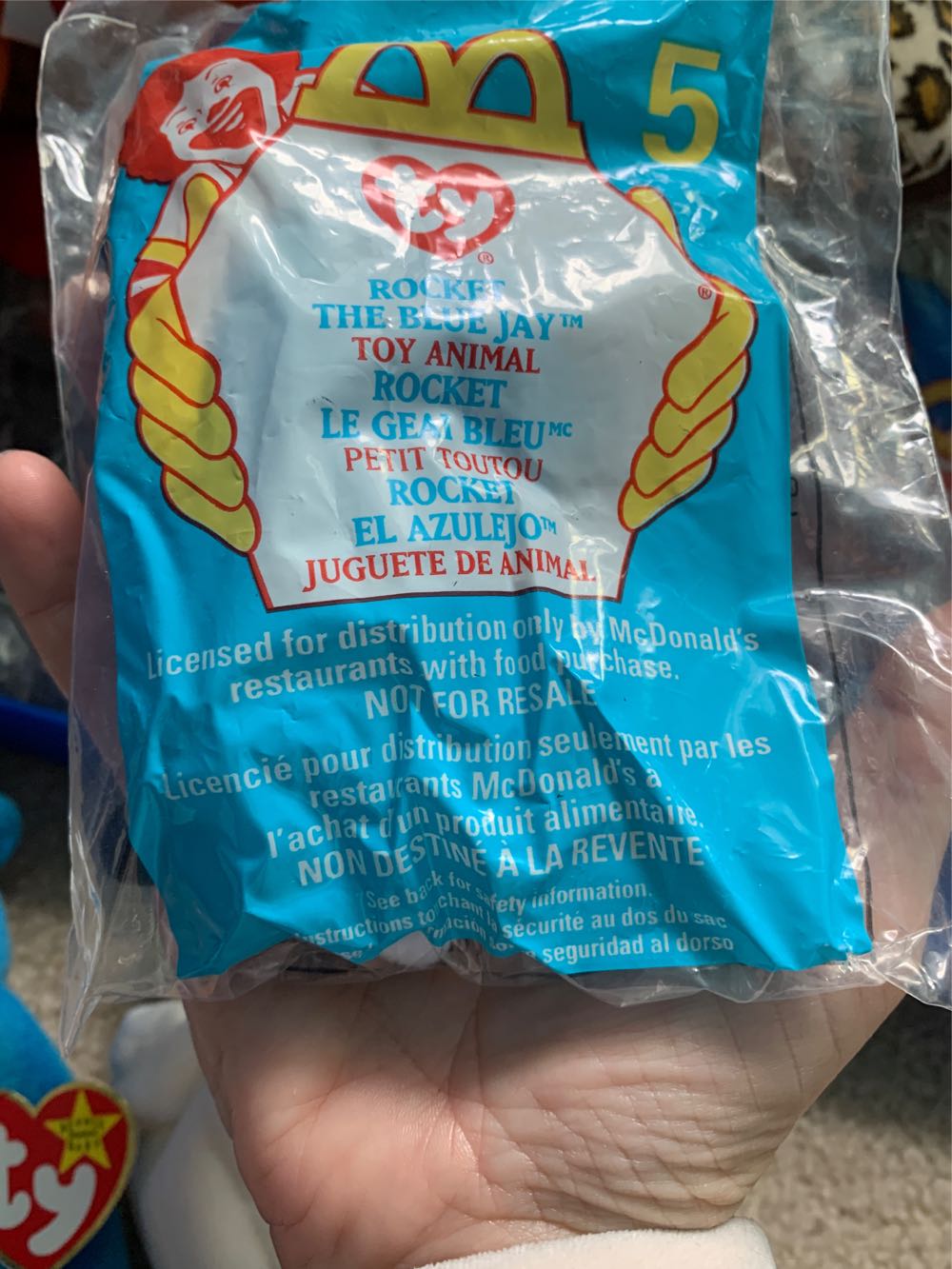 Rocket the Bird - Teenie Beanie  plush collectible - Main Image 2