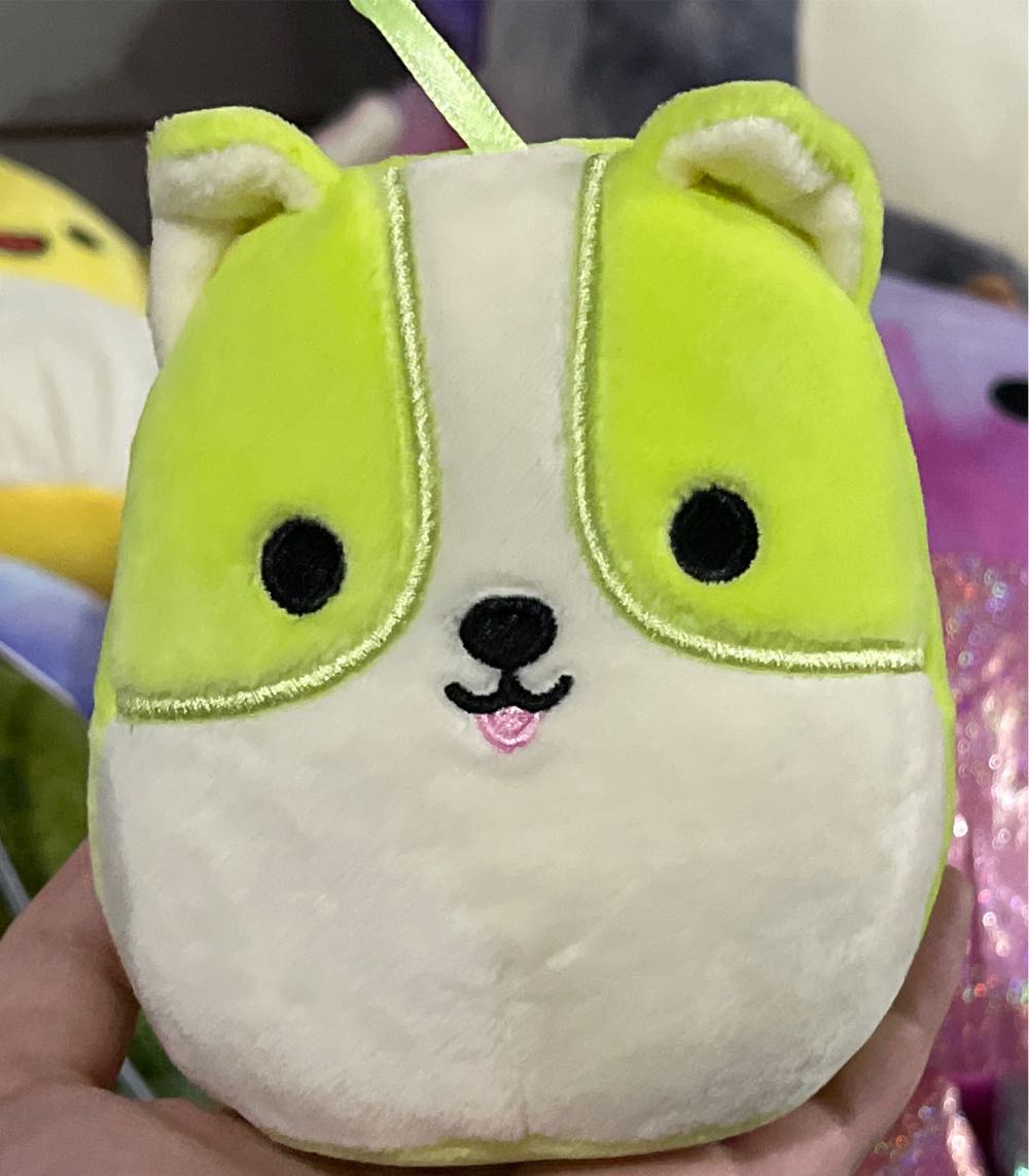 Reginald The 4” Green Corgi Dog Squishmallow  plush collectible - Main Image 1
