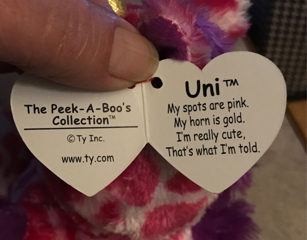 Uni the Unicorn  (United States) plush collectible [Barcode 008421000036] - Main Image 4