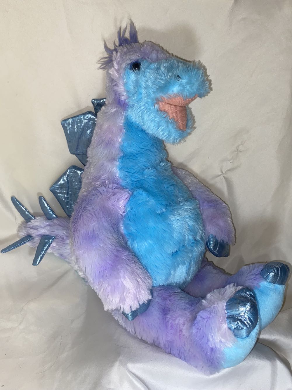 Blue & Purple Stegosaurus  plush collectible - Main Image 1
