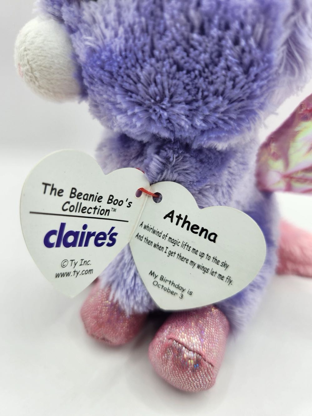 Athena The Unicorn Ty Beanie Boo  plush collectible - Main Image 2