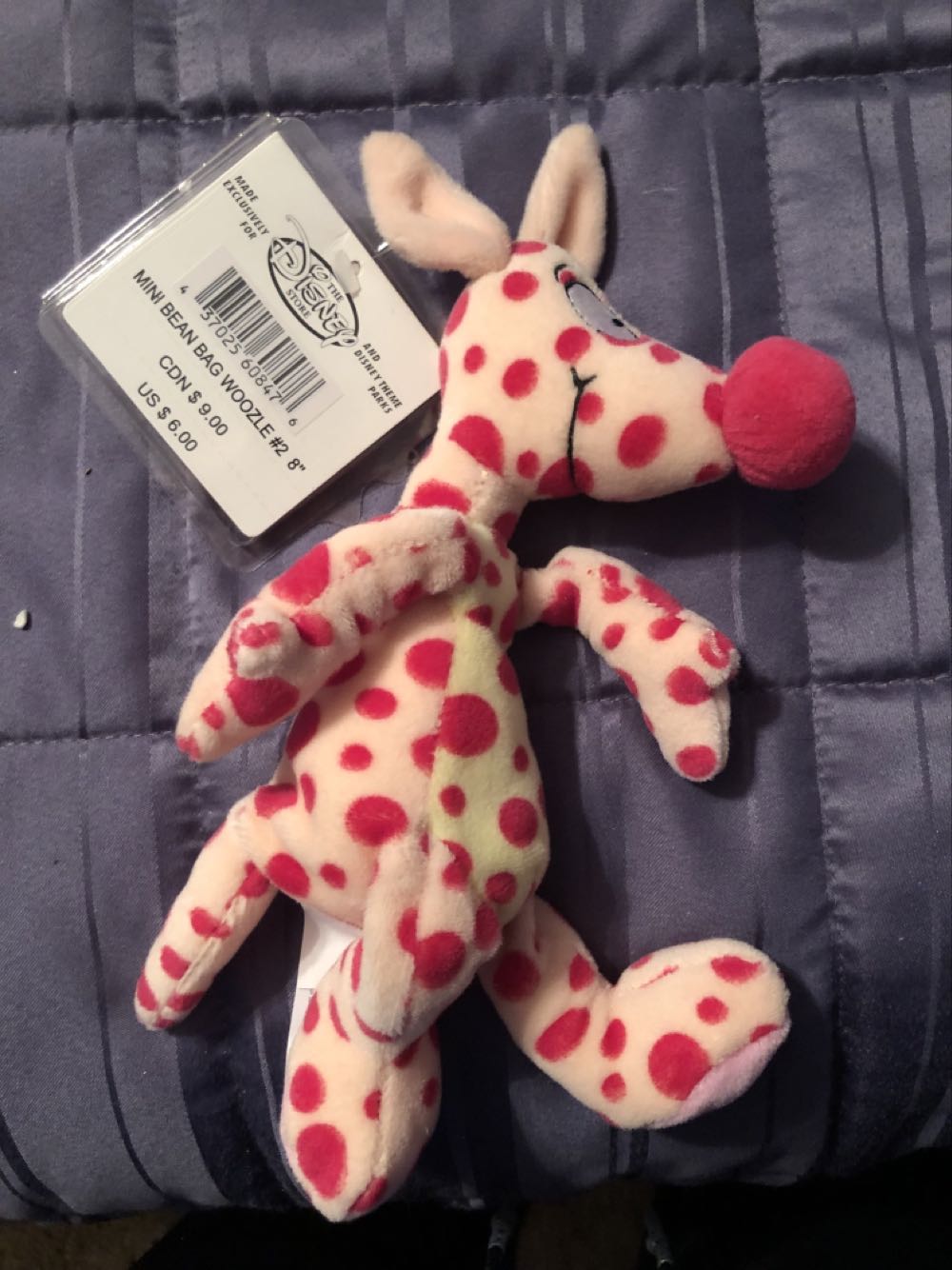 Woozle Mini Bean Bag Beanie  plush collectible [Barcode 437025608476] - Main Image 2