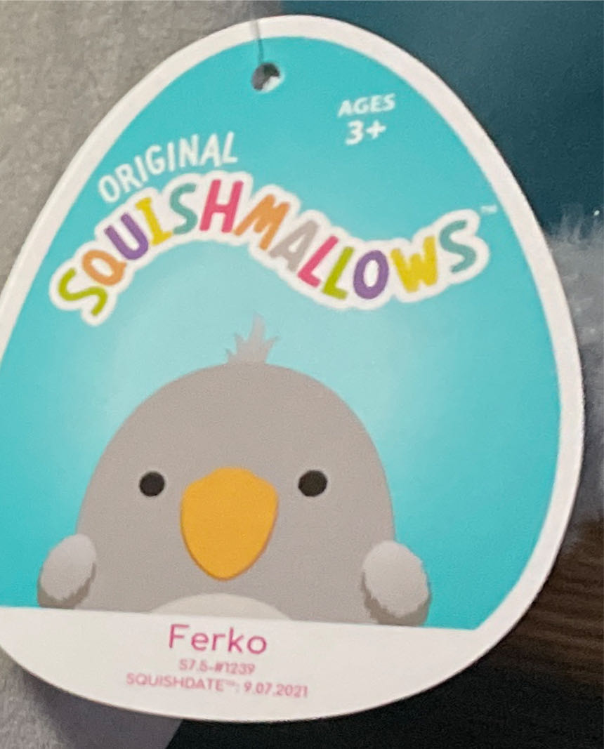 Sawyer the squirrel 3.5 Clip Squishmallows 