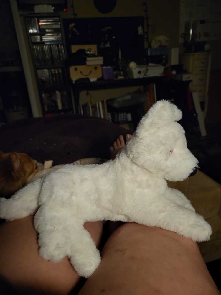 Ghost the dire wolf  plush collectible - Main Image 2