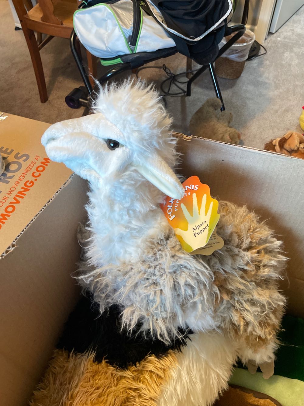 Alpaca puppet  plush collectible - Main Image 1
