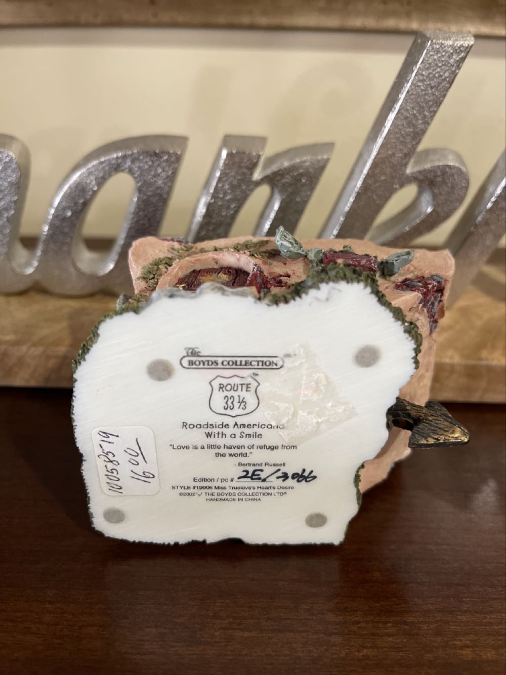 Boyds Bears Style # 19906  (United States) plush collectible - Main Image 4