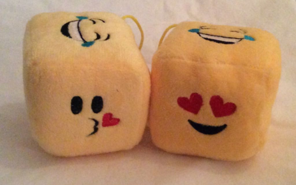 Emoji Fuzzy Dice  plush collectible [Barcode 097138845603] - Main Image 2