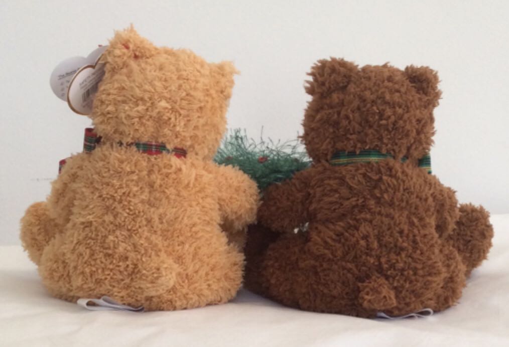 Xmas Ty Bear Merry Kiss-mas Bear Couple  plush collectible - Main Image 2