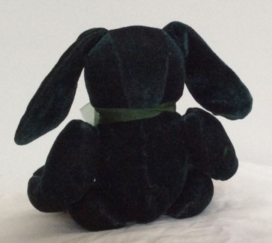 Easter Dark Green Velvet Rabbit  plush collectible - Main Image 2