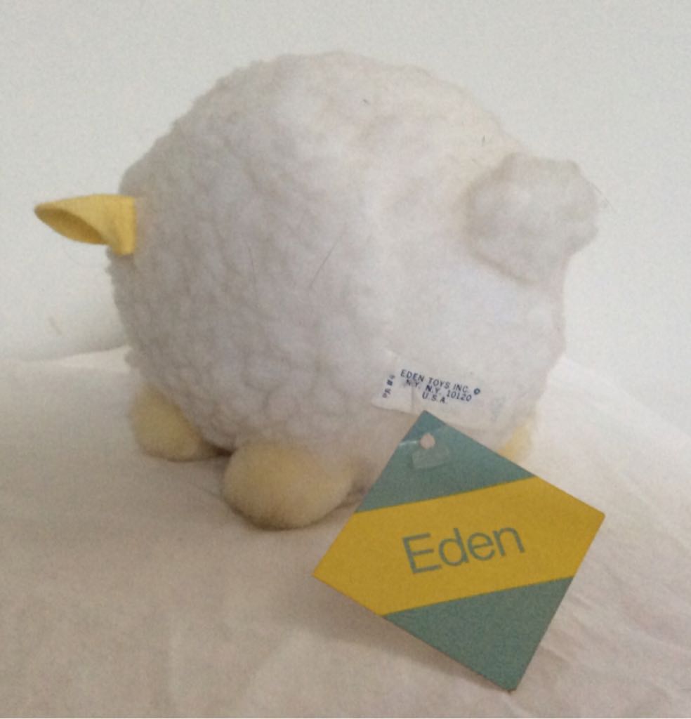 Easter Lamb W/Bow & Bell  plush collectible - Main Image 2