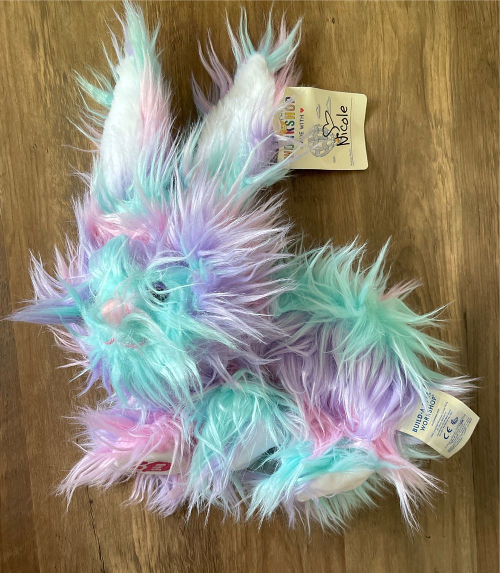 Squishmallow 16 Valentines Nwt Kellytoy Squishmallow Bigfoot 16” Dobrilla Valentines Day Rainbow Pink Bigfoot Nwt Kellytoy