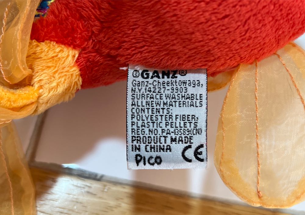 Webkinz Lil’ Kinz Tomato Clown Fish  plush collectible - Main Image 2