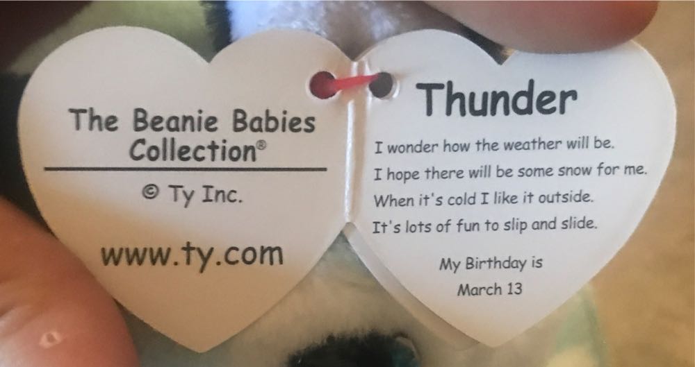 Thunder the Husky  (United States) plush collectible [Barcode 008421405404] - Main Image 3