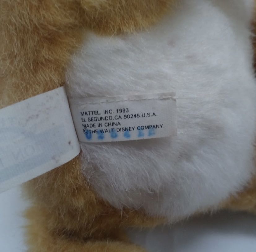 Simba vintage purring cub 1993 plush  plush collectible - Main Image 2