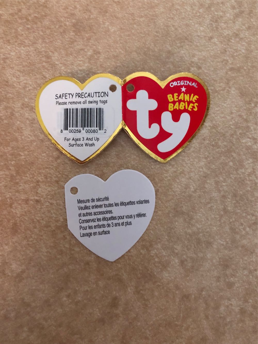 Ty Beanie Babies Nuzzle Puppy  plush collectible - Main Image 2